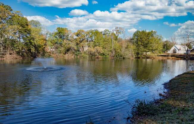 Pond with Fountain located at Venue at Carrolton in Carrolton, GA 30117