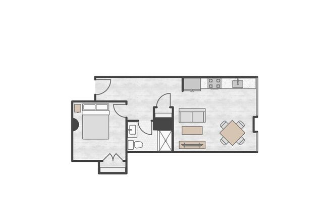 1 bed, 1 bath, 655 sqft, $1,625, Unit 321