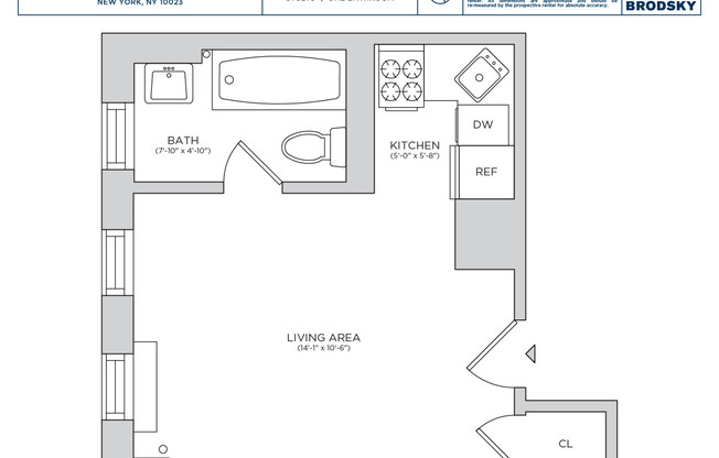 Studio, 1 bath, $2,900, Unit 302