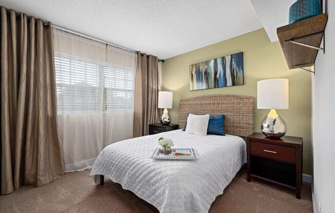 our apartments offer a bedroom with a king sized bed