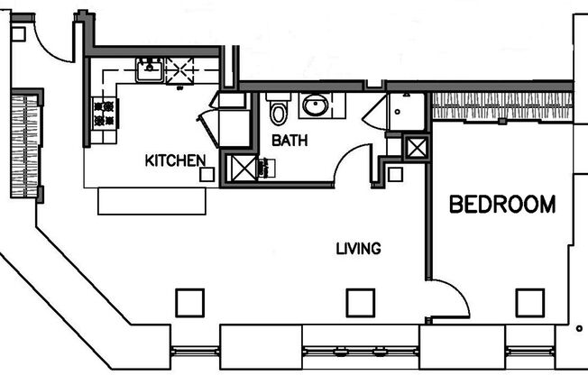 1 bed, 1 bath, 986 sqft, $1,430, Unit 211