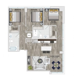 3 beds, 2 baths, 1,136 sqft, $3,828