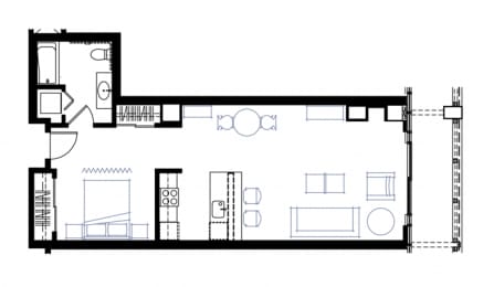 1 bed, 1 bath, 716 sqft, $1,761