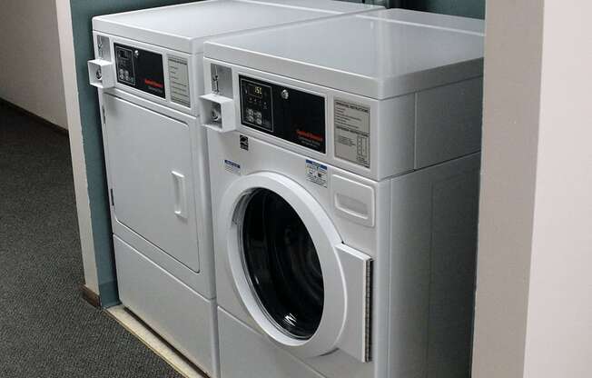 laundry machines on each floor for resident only only use.