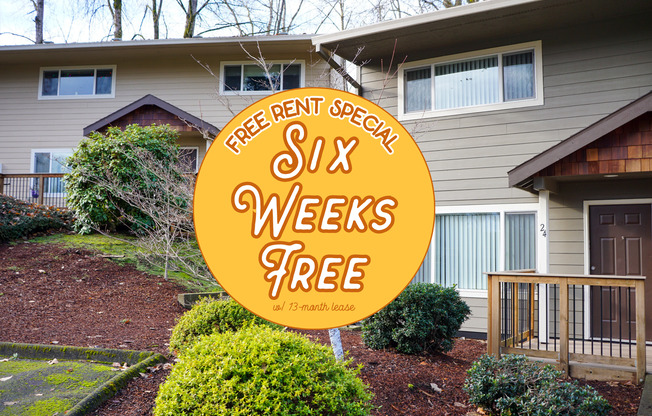 Get 2 Weeks FREE! West Linn Townhouse with Patio, Parking, Dishwasher, & W/D!