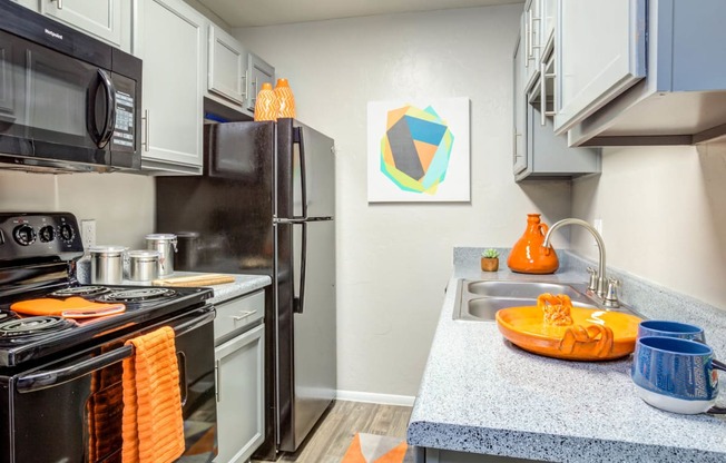 Fully Equipped Kitchen at Agave Apartments, Arizona