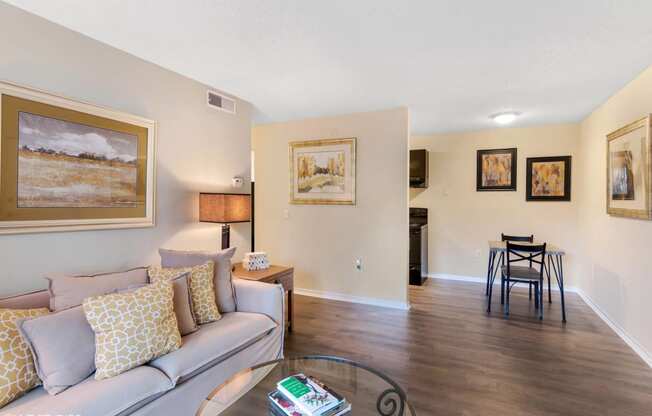 Wood Floor Living Room at Sarasota South, Bradenton, 34207