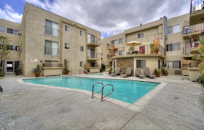 Resort-Style Pool at Park Merridy, California