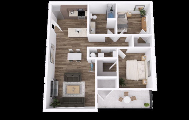 2 beds, 1 bath, 1,042 sqft, $1,895, Unit 21113 - 221