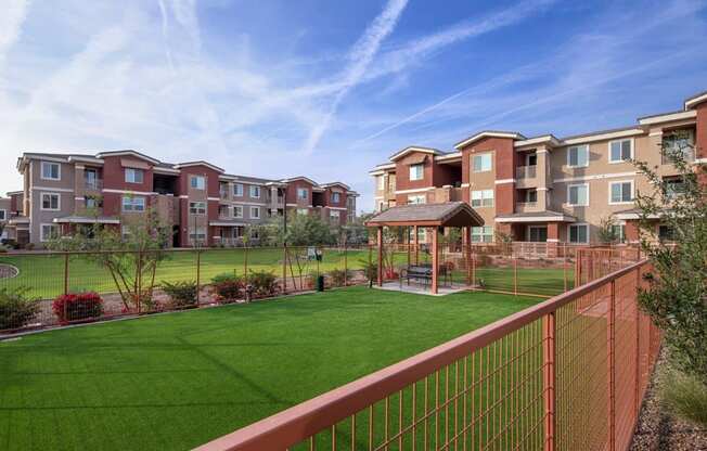 Outside Yard at Zaterra Luxury Apartments, Chandler, AZ, 85286