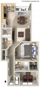 1 bed, 1 bath, $1,795