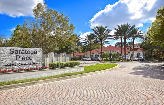 Sarasota Apartments Signage - Saratoga Place