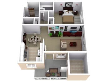 1 bed, 1 bath, 675 sqft, $1,145