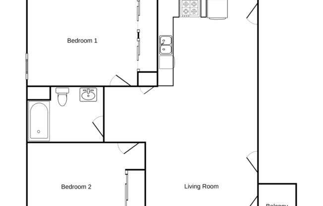 2 beds, 1 bath, 918 sqft, $1,145, Unit RV 1200-149