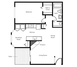 1 bed, 1 bath, 797 sqft, $1,580