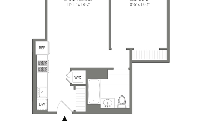 1 bed, 1 bath, $4,549, Unit 4407