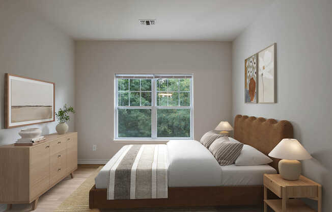 Bedroom with Hard Surface Flooring