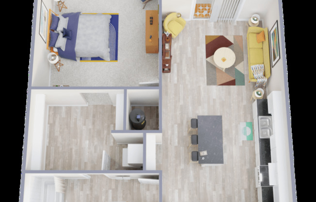 1 bed, 1 bath, 722 sqft, $1,700