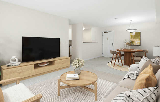 Carpeted Living Room