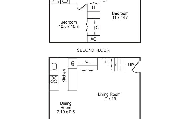 2 beds, 1 bath, 796 sqft, $1,700, Unit SW28-203