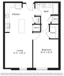 1 bed, 1 bath, 664 sqft, $1,860