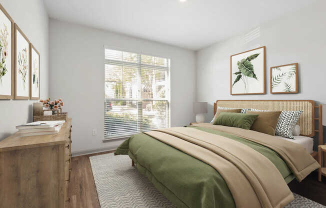 Bedroom with Hard Surface Flooring