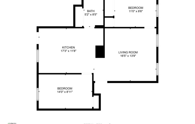 2 beds, 1 bath, 780 sqft, $1,700, Unit 4-4 Dow