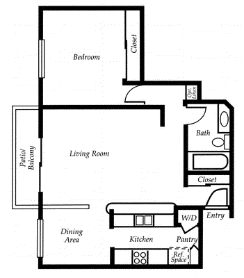 1 bed, 1 bath, 881 sqft, $2,479, Unit 203