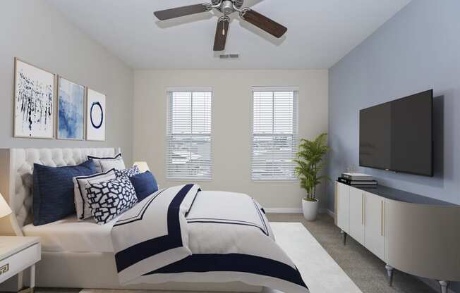 Living room with sofa and tv at Monmouth Row Apartments, Newport, 41071