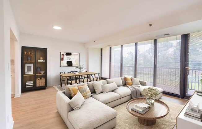 Living Room with Hard Surface Flooring