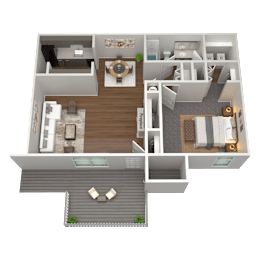 1 bed, 1 bath, 748 sqft, $1,099