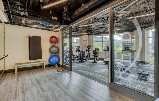 High-Tech Fitness Center at Tera Apartments, Kirkland, 98033