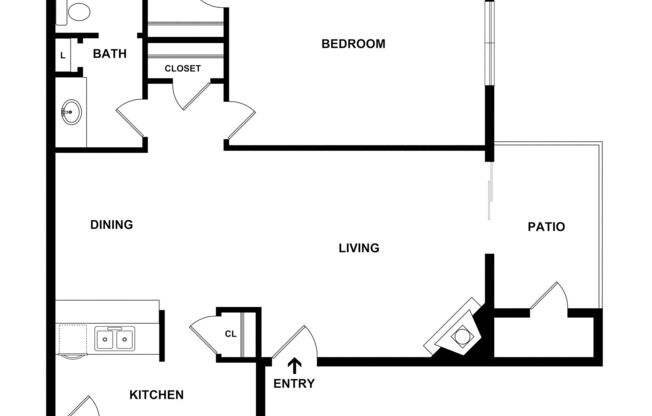 1 bed, 1 bath, 749 sqft, $1,120