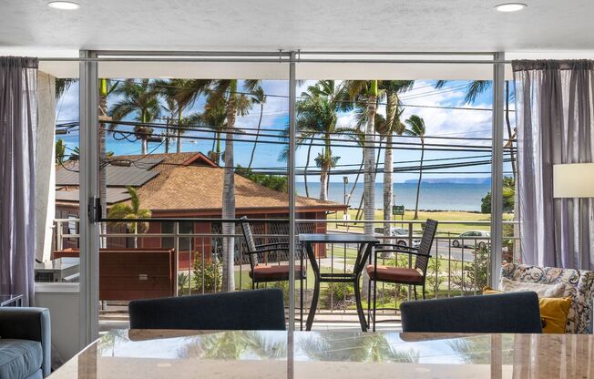 Full Ocean View, Fully Furnished Condo |Across from Surf Beach|Pool |Renovated |Heart of Kihei