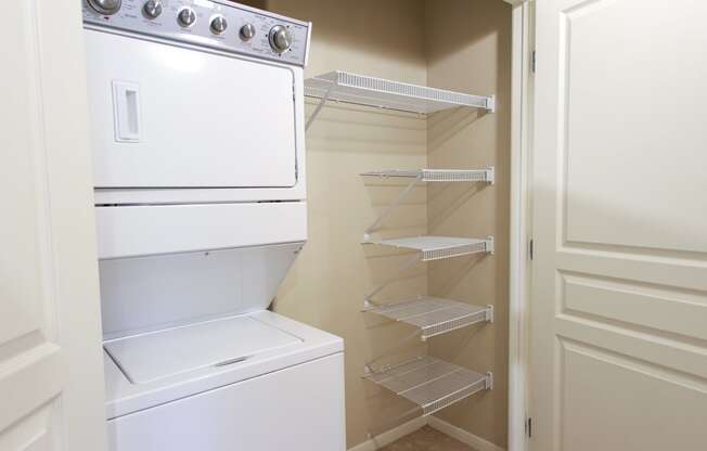 Washer and Dryers in all floorplans at Sonata Apartment Homes