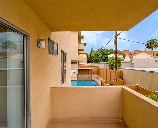 Balcony And Patio at Los Robles Apartments, California, 91101