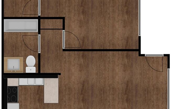 1 bed, 1 bath, 540 sqft, $1,875, Unit 115