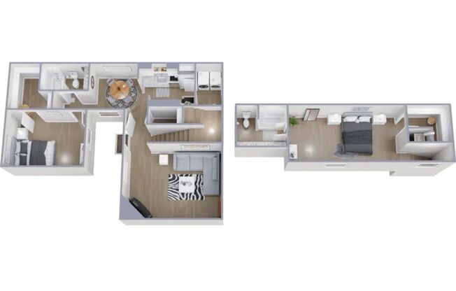 2 beds, 2 baths, 1,225 sqft, $1,425, Unit 1163