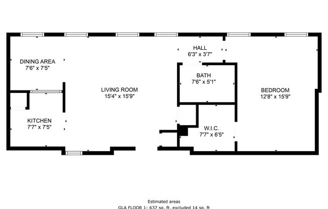 1 bed, 1 bath, 801 sqft, $1,450, Unit Unit 4