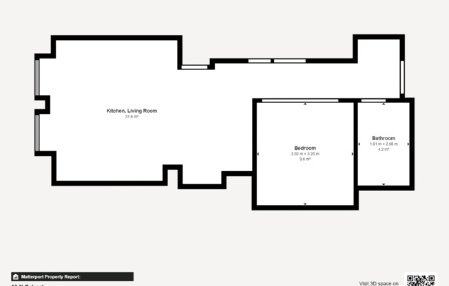 1 bed, 1 bath, 499 sqft, $1,525, Unit HA-316