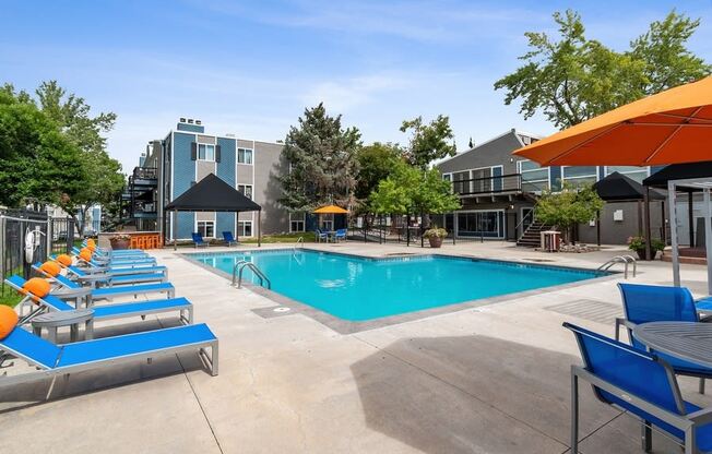 Resort style swimming pool