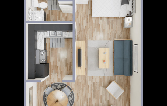 Studio, 1 bath, 429 sqft, $895