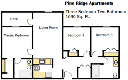3 beds, 2 baths, 1,090 sqft, $2,150