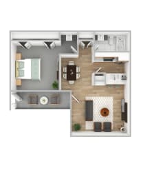 1 bed, 1 bath, 699 sqft, $1,099