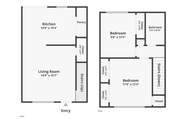 2 beds, 1 bath, $1,995, Unit 6