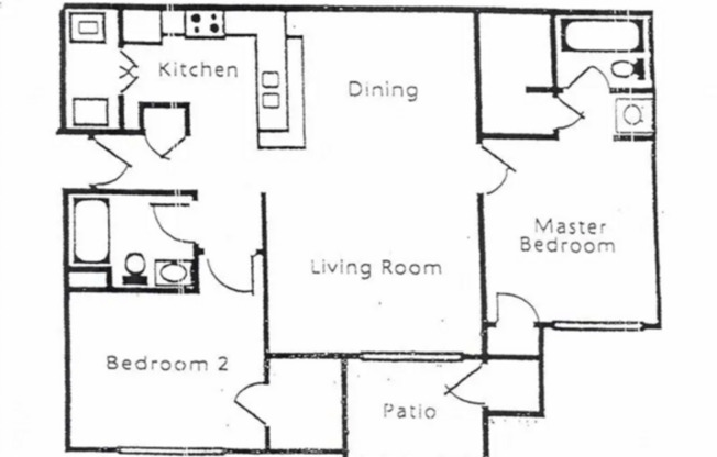 2 beds, 2 baths, 1,057 sqft, $1,447