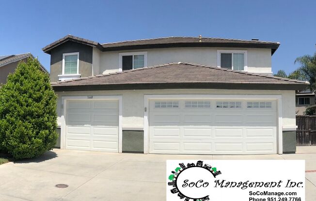 Coming Soon....Large 5 bedroom / 3 bathroom Home in Hemet