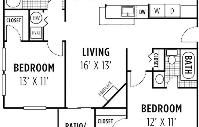 2 beds, 2 baths, 990 sqft, $1,999, Unit UD2-049D