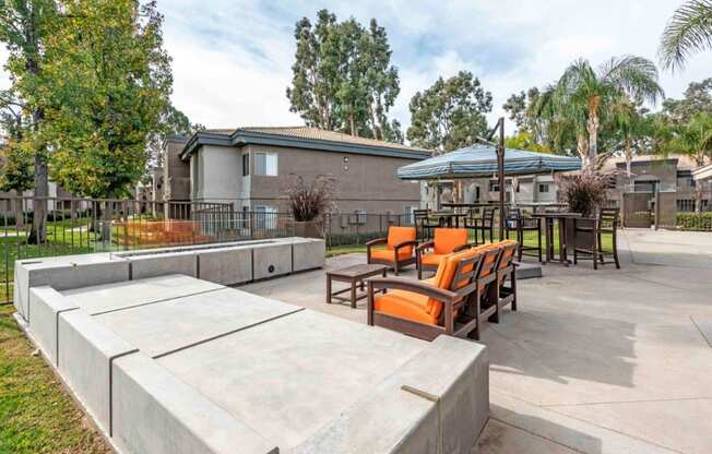 Waterstone at Murrieta Apartments in Murrieta, California Outdoor Patio with Fire Pit
