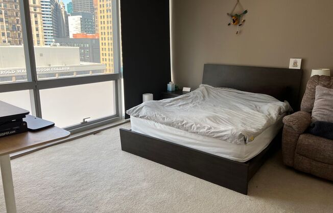 Gorgeous and spacious 2b2b corner unit in the heart of downtown Chicago